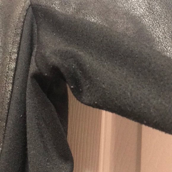 Black Faux Leather Jacket - Picture 6 of 8